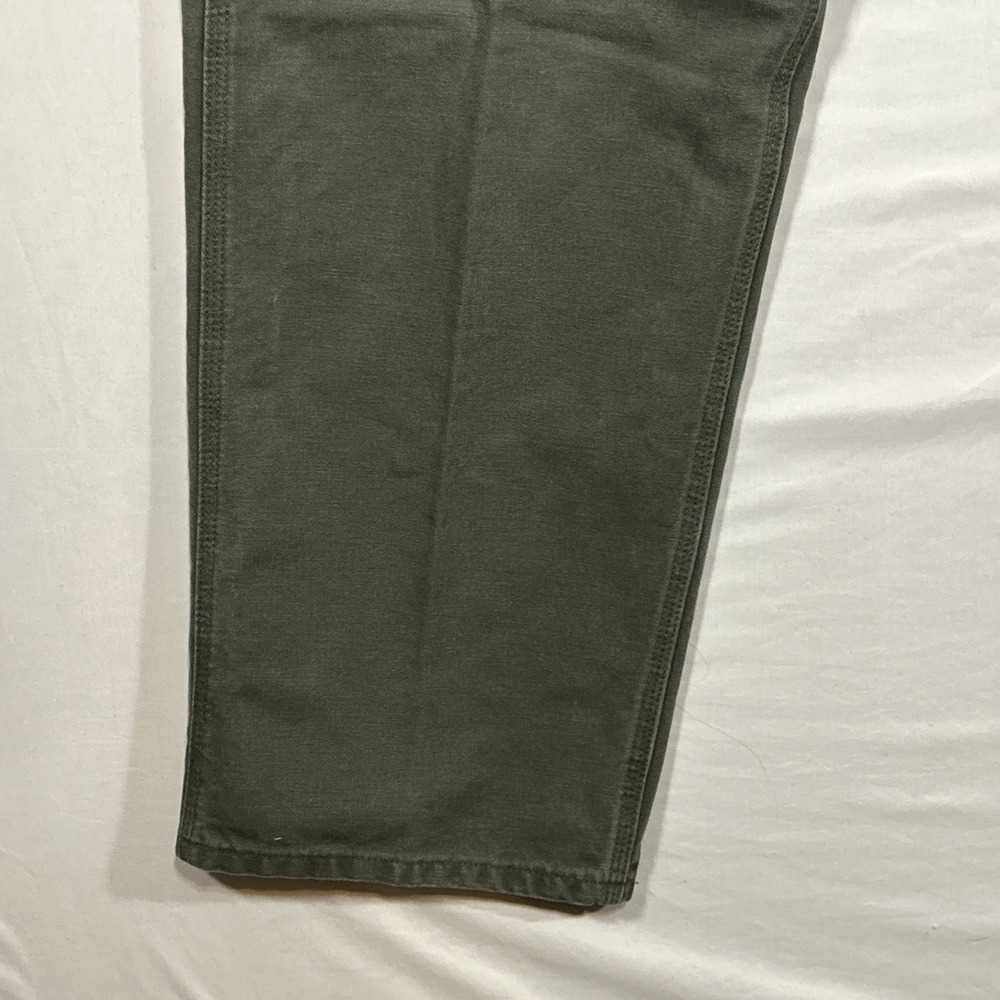 Carhartt Work Pants B11 MOS 42x32 Green Utility Carpenter Dungaree Fit Men's - Picture 6 of 12